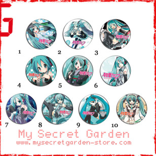 Vocaloid Miku Hatsune 初音ミク Anime Pinback Button Badge Set 1a or 1b( or Hair Ties / 4.4 cm Badge / Magnet / Keychain Set )